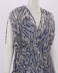 Lee Mathews Silk Print Dress Size 0