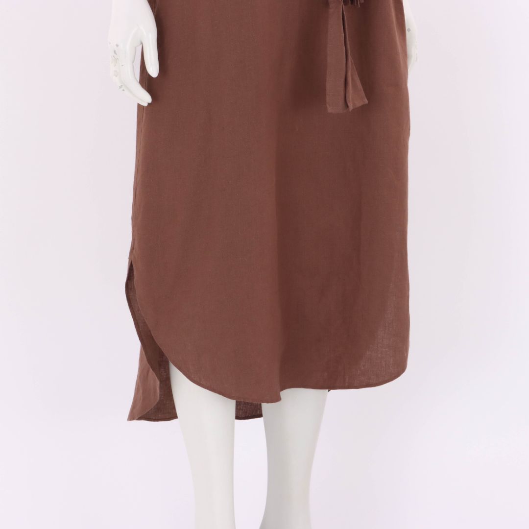 Belize Linen Belted Dress Size 1