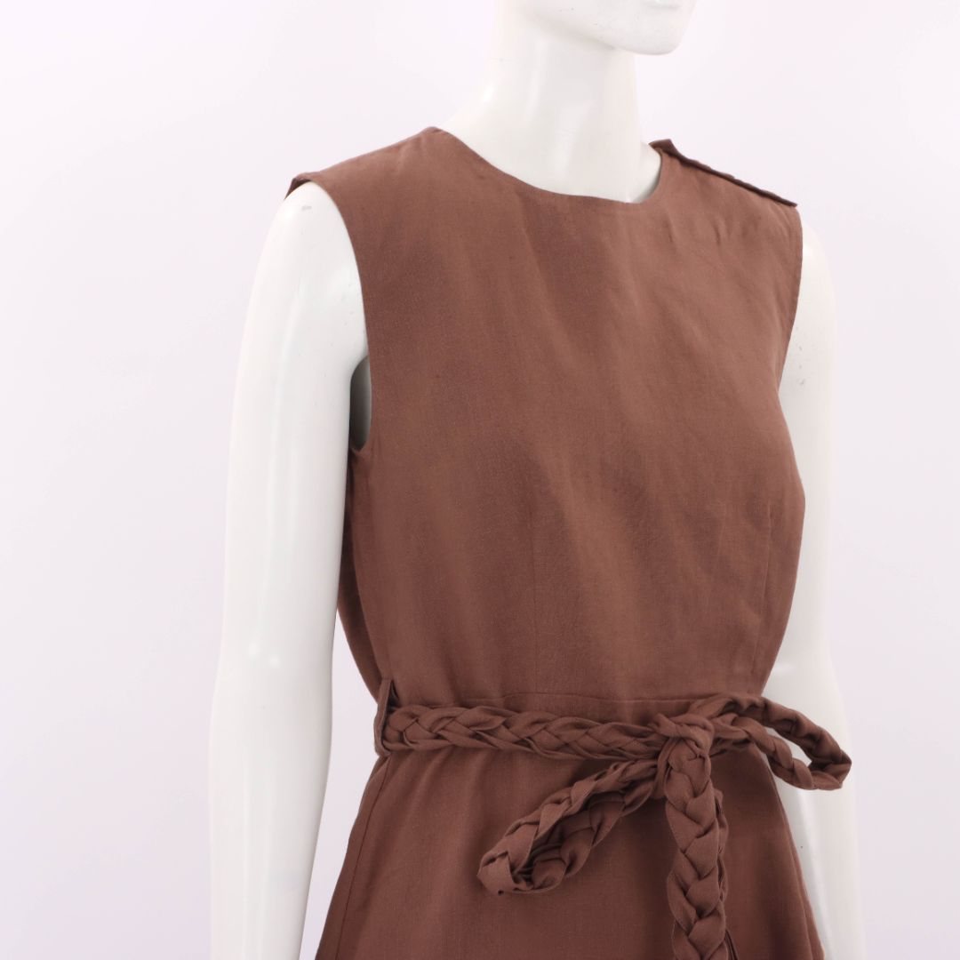 Belize Linen Belted Dress Size 1