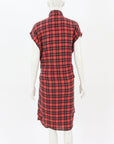R13 Wrap Plaid Flannel Shirt Dress Size Small