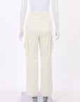 The Frankie Shop Satin Cargo Pants Size Extra Small