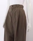 Black Crane Crinkled Cotton Pant Size L