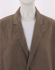 Black Crane Crinkled Cotton Jacket Size M