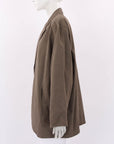 Black Crane Crinkled Cotton Jacket Size M