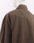 Black Crane Crinkled Cotton Jacket Size M