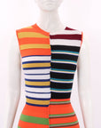 Marni Striped Wool Midi Dress Size IT 40 | AU 8