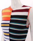 Marni Striped Wool Midi Dress Size IT 40 | AU 8