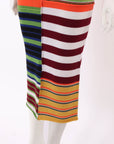Marni Striped Wool Midi Dress Size IT 40 | AU 8