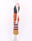 Marni Striped Wool Midi Dress Size IT 40 | AU 8