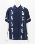 Matteau Silk Fig Leaf Print Shirt Size 4