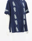 Matteau Silk Fig Leaf Print Shirt Size 4