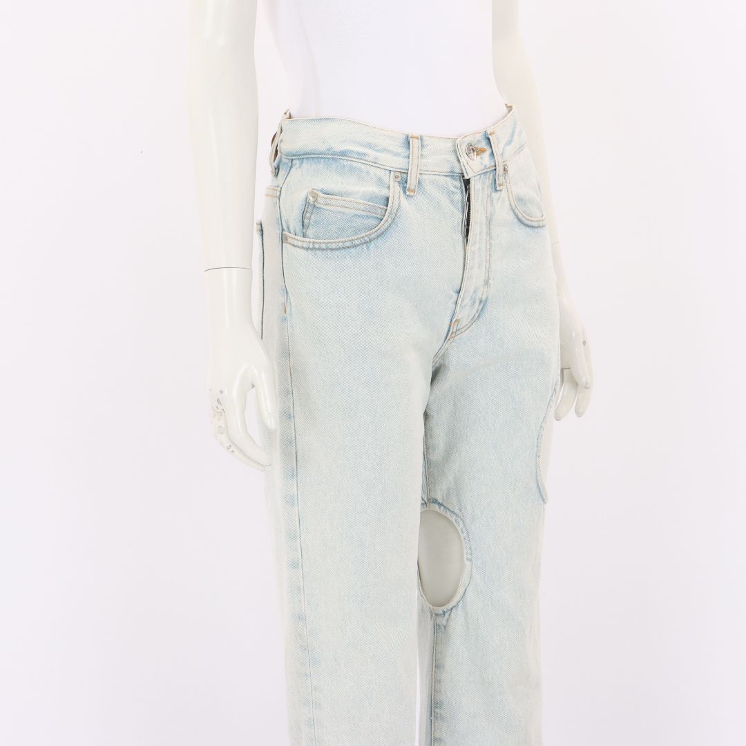 Off-White 'Hole Baggy' Jeans Size 26