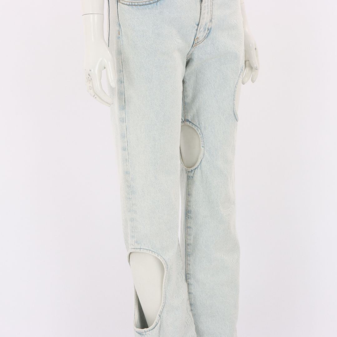 Off-White 'Hole Baggy' Jeans Size 26