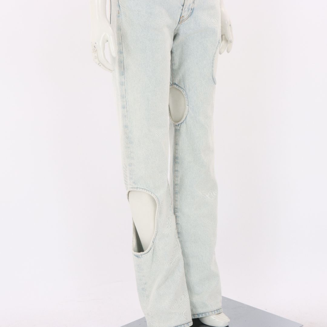 Off-White 'Hole Baggy' Jeans Size 26