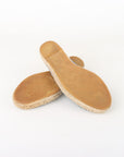 Chanel Leather CC Logo Espadrilles Size 40