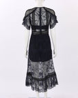 Self Portrait Lace Midi Dress Size 8