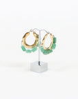 Jil Sander Embellished Hoop Earrings