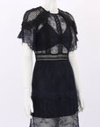 Self Portrait Lace Midi Dress Size 8