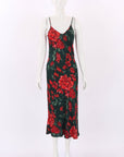Silk Laundry Silk Floral Slip Dress Size M