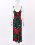 Silk Laundry Silk Floral Slip Dress Size M