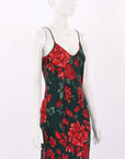 Silk Laundry Silk Floral Slip Dress Size M