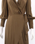 Zimmermann Silk Wrap Midi Dress Size 0