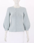 Scanlan Theodore Crepe Knit Zip Jacket Size XS