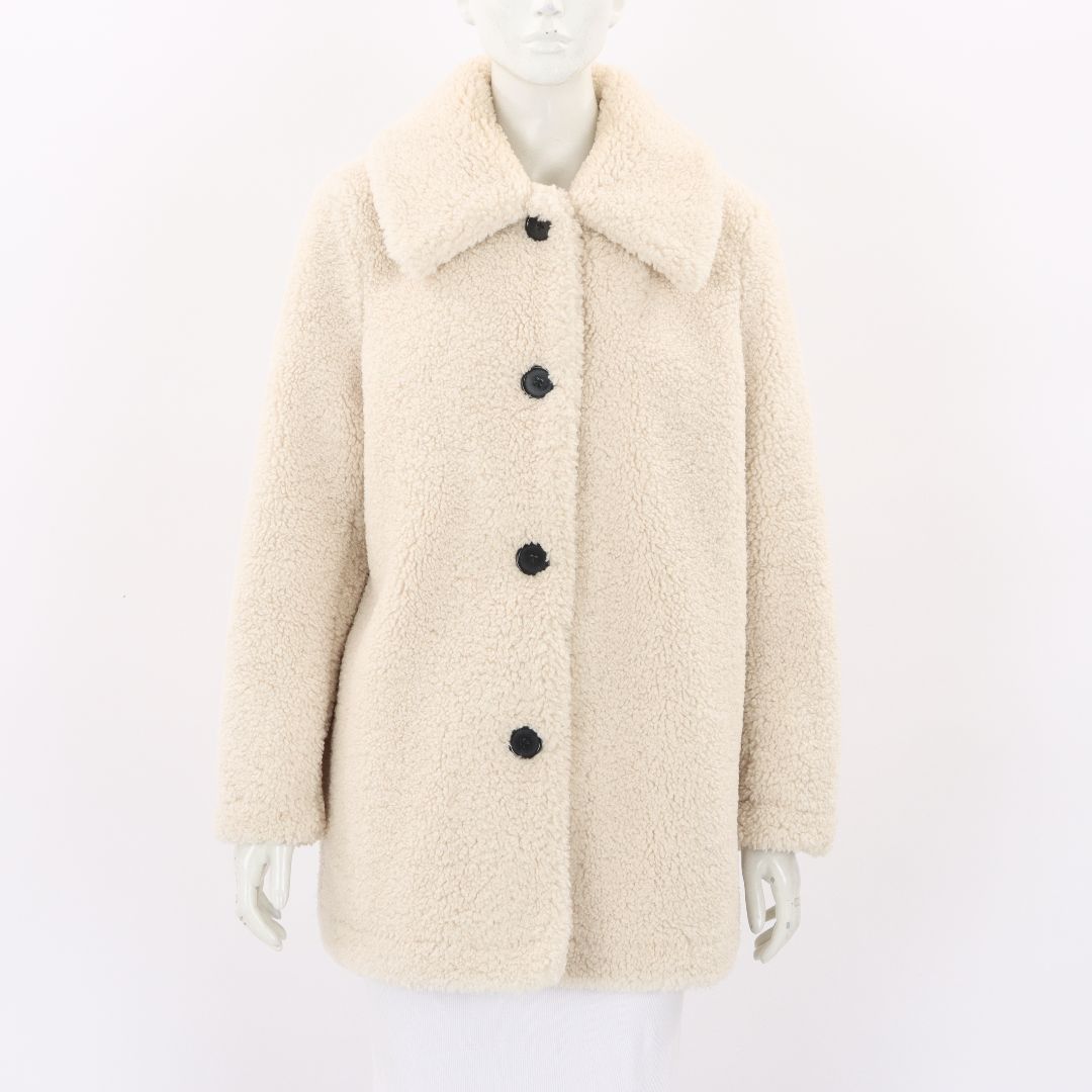 Maje Faux Shearling Coat Size FR 42 | AU 14