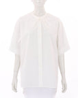Oroton Detachable lace Collar Cotton Shirt Size 12