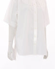 Oroton Detachable lace Collar Cotton Shirt Size 12
