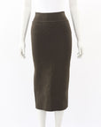 Scanlan Theodore Crepe Knit Midi Skirt Size Medium