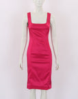 Dolce & Gabbana Fitted Stretch Satin Dress Size IT 40 | AU 8