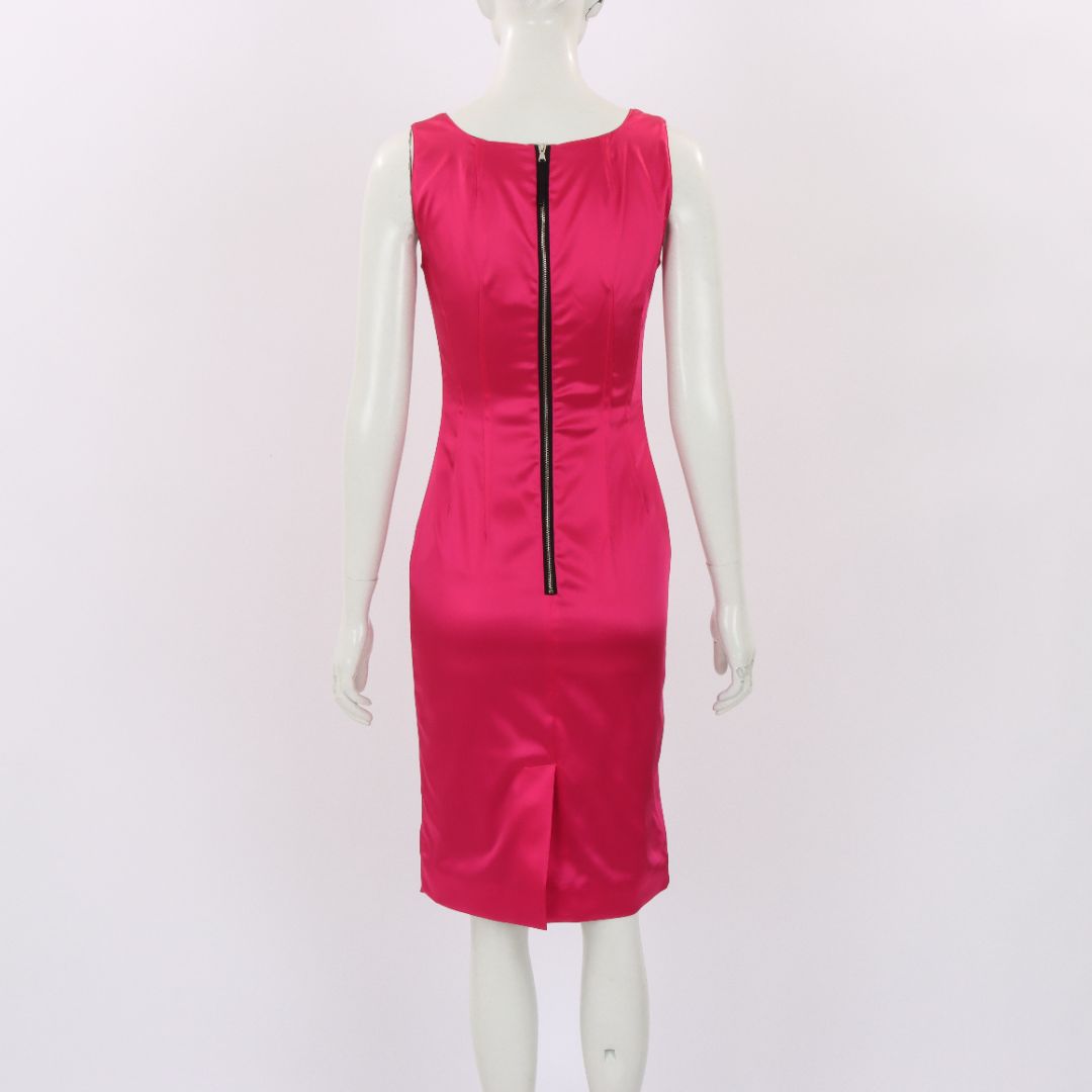 Dolce & Gabbana Fitted Stretch Satin Dress Size IT 40 | AU 8