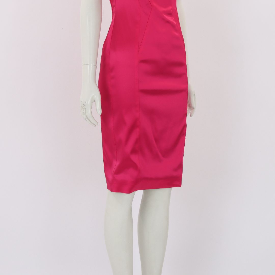 Dolce & Gabbana Fitted Stretch Satin Dress Size IT 40 | AU 8
