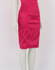 Dolce & Gabbana Fitted Stretch Satin Dress Size IT 40 | AU 8