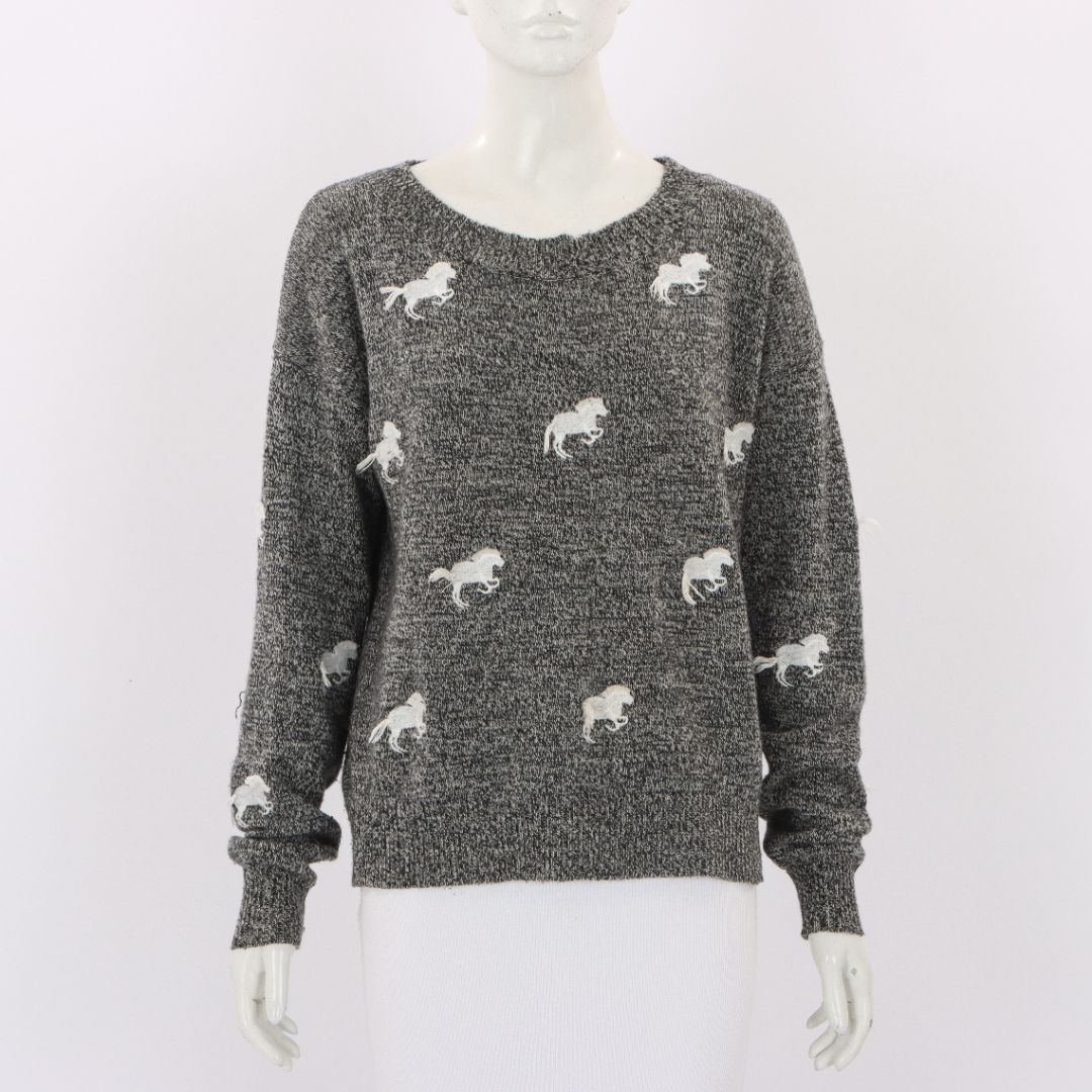 Banjo & Matilda Wool/Cashmere Embroidered Jumper Size Medium