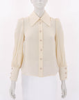 Zimmermann Silk Long Sleeve Shirt Size 0P