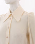 Zimmermann Silk Long Sleeve Shirt Size 0P