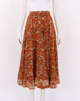 Zimmermann 'Andie' Floral Silk Skirt Size 0