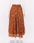 Zimmermann 'Andie' Floral Silk Skirt Size 0