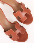 Hermes 'Oasis' Leather Sandals Size 36