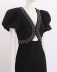 Rebecca Vallance Nyx Puff Sleeve Dress Size 8