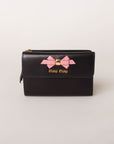 Miu Miu Tri Fold Wallet with Pink Bow