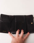 Miu Miu Tri Fold Wallet with Pink Bow