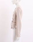 Emporio Armani Linen Blend Tie Waist Jacket Size IT 40 | AU 8