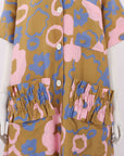 Lee Mathews Floral Linen Blend Dress Size 1