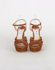 Jimmy Choo Heloise 120 Suede Platform Heels Size 41.5