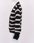 Allude Striped Cashmere Blend Cardigan Size Small