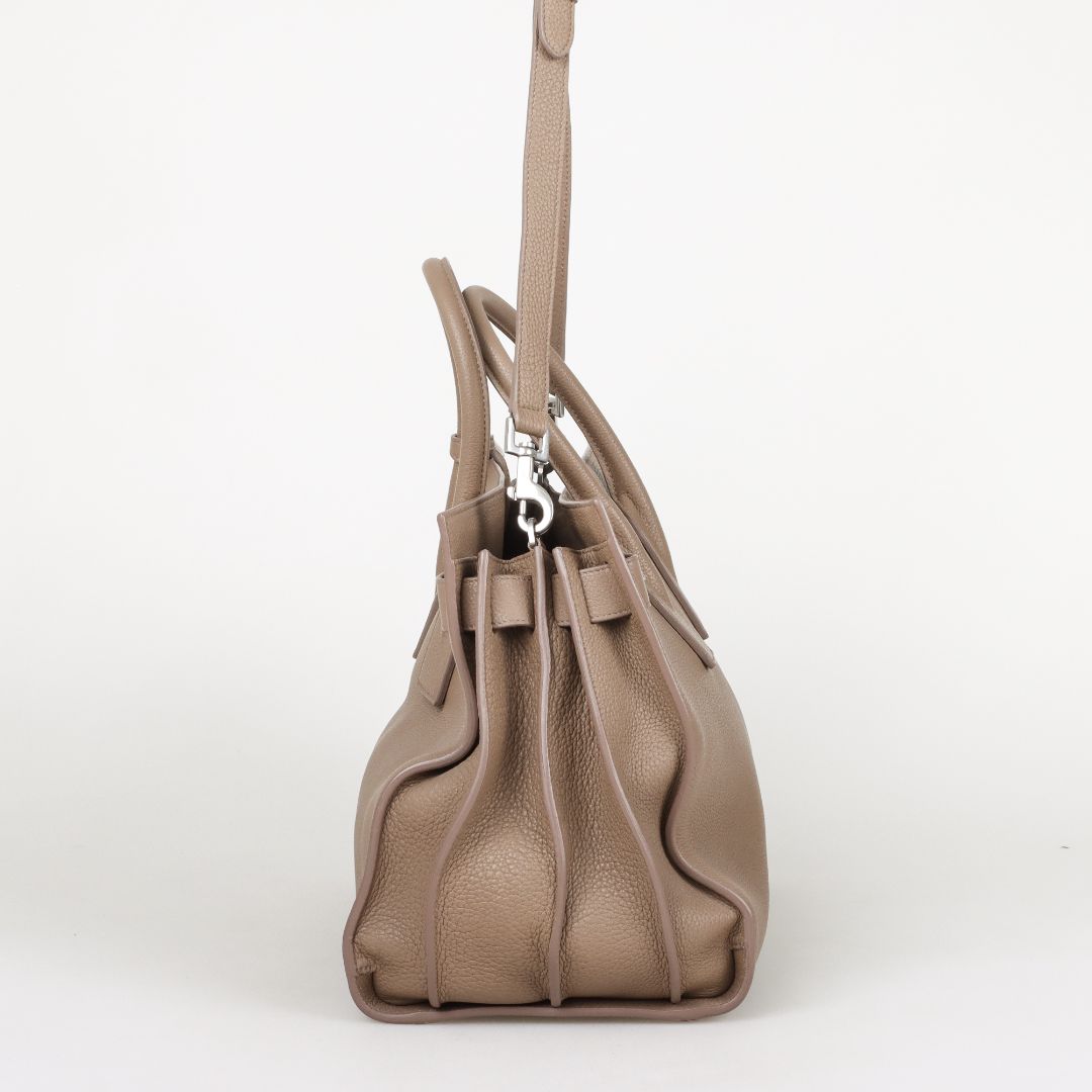 Saint Laurent Leather Sac Du Jour Tote Size Medium