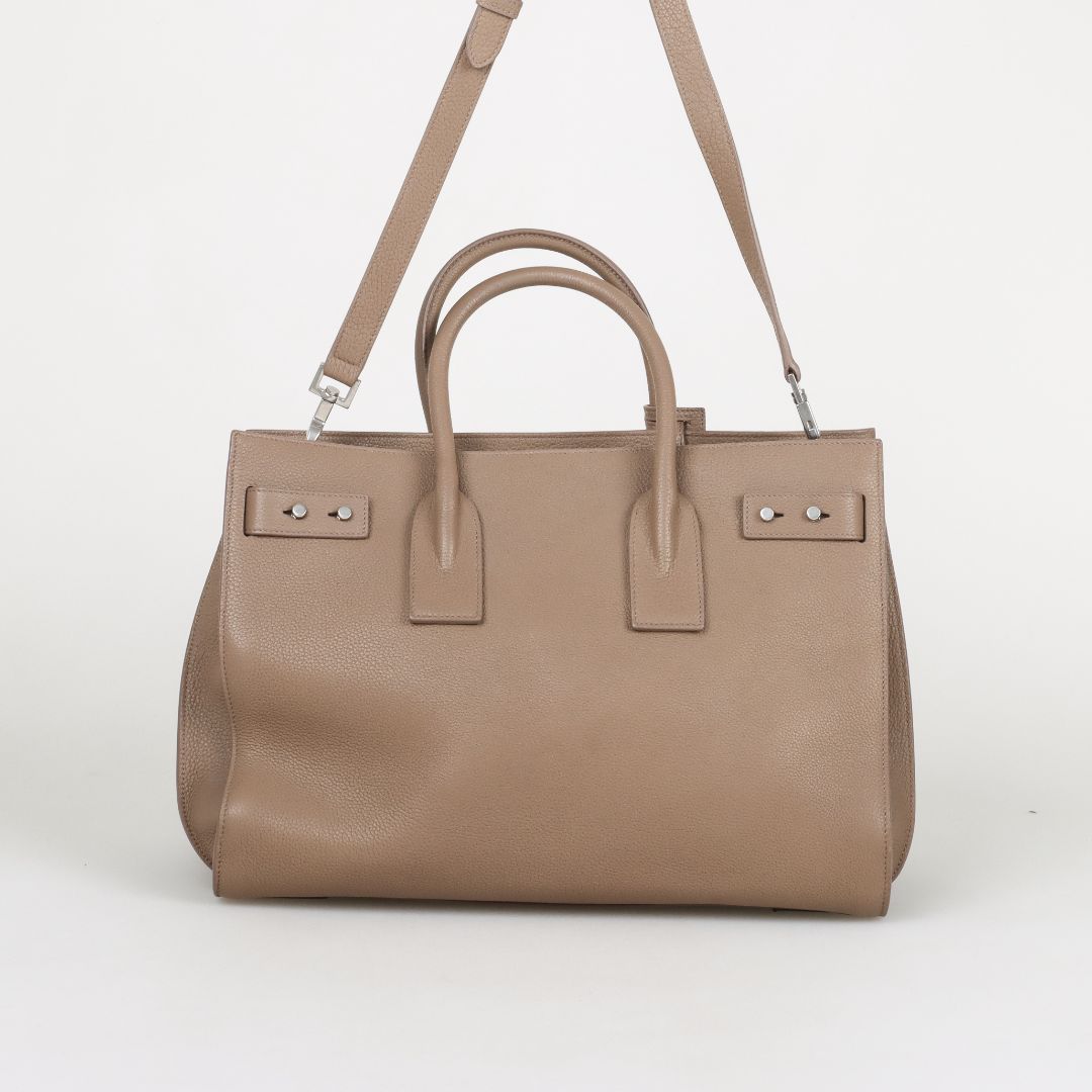 Saint Laurent Leather Sac Du Jour Tote Size Medium